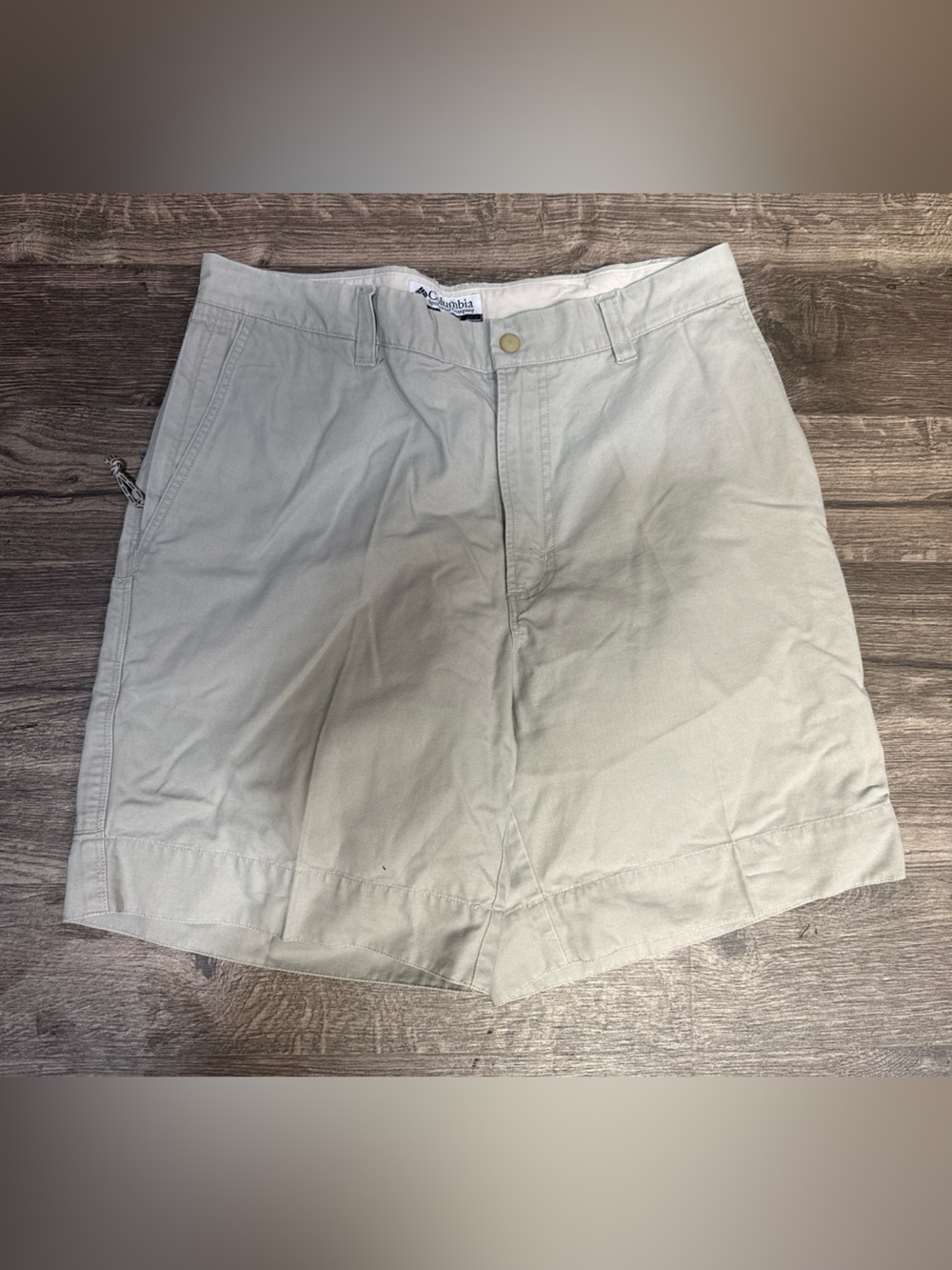 Columbia Men’s Khaki Cargo Shorts Size 34 Cotton Outdoor Hiking Utility Shorts - Picture 2 of 5